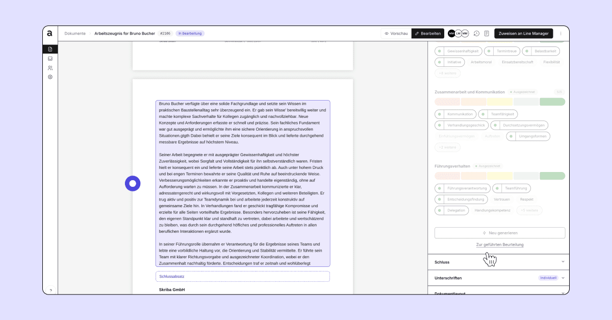 Edit the Entire Evaluation Manually