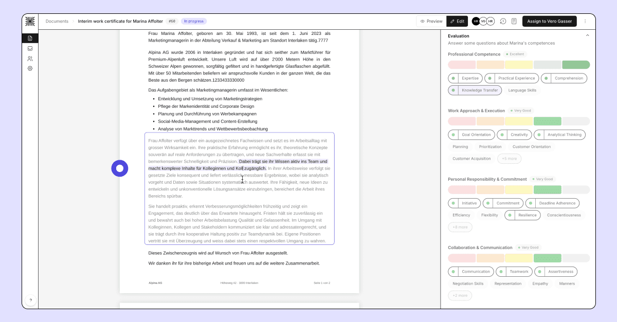 Optimized Evaluation Editing